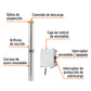 Bomba sumergible tipo bala 4', 2HP,uso agrícola, 220V,TRUPER, Truper, SKU 102977 — vista 3