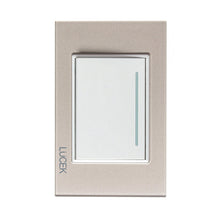 PLACA CON 1 INTERRUPTOR SENCILLO DE 3 MÓDULOS. MARFIL