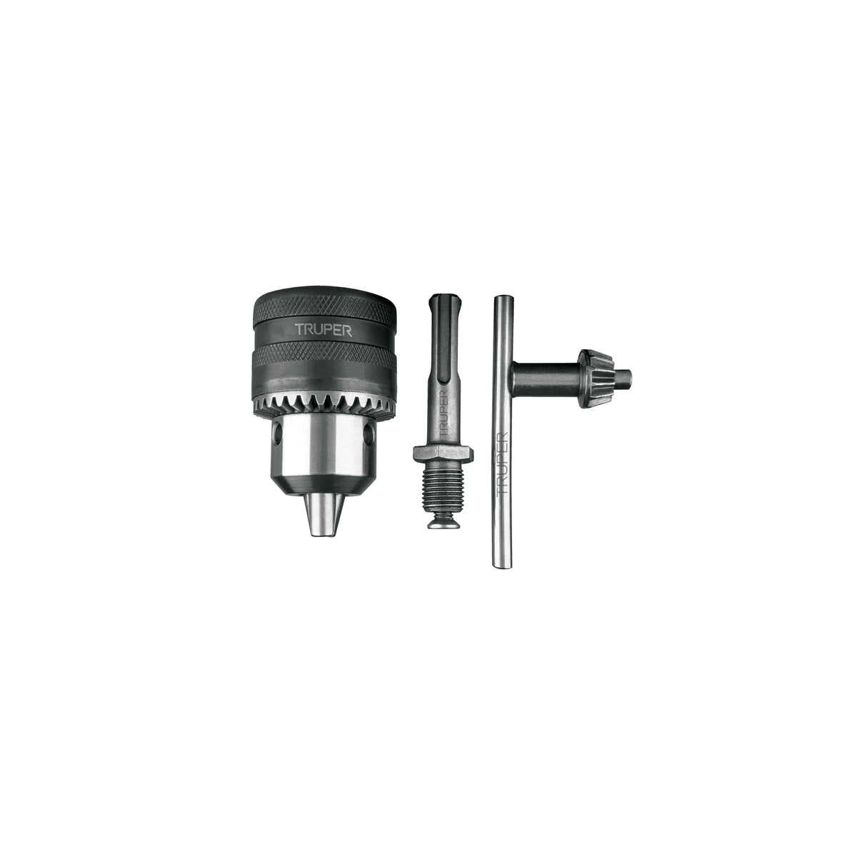 Broquero 1/2' con llave y adaptador SDS Plus, TRUPER — foto oficial 1