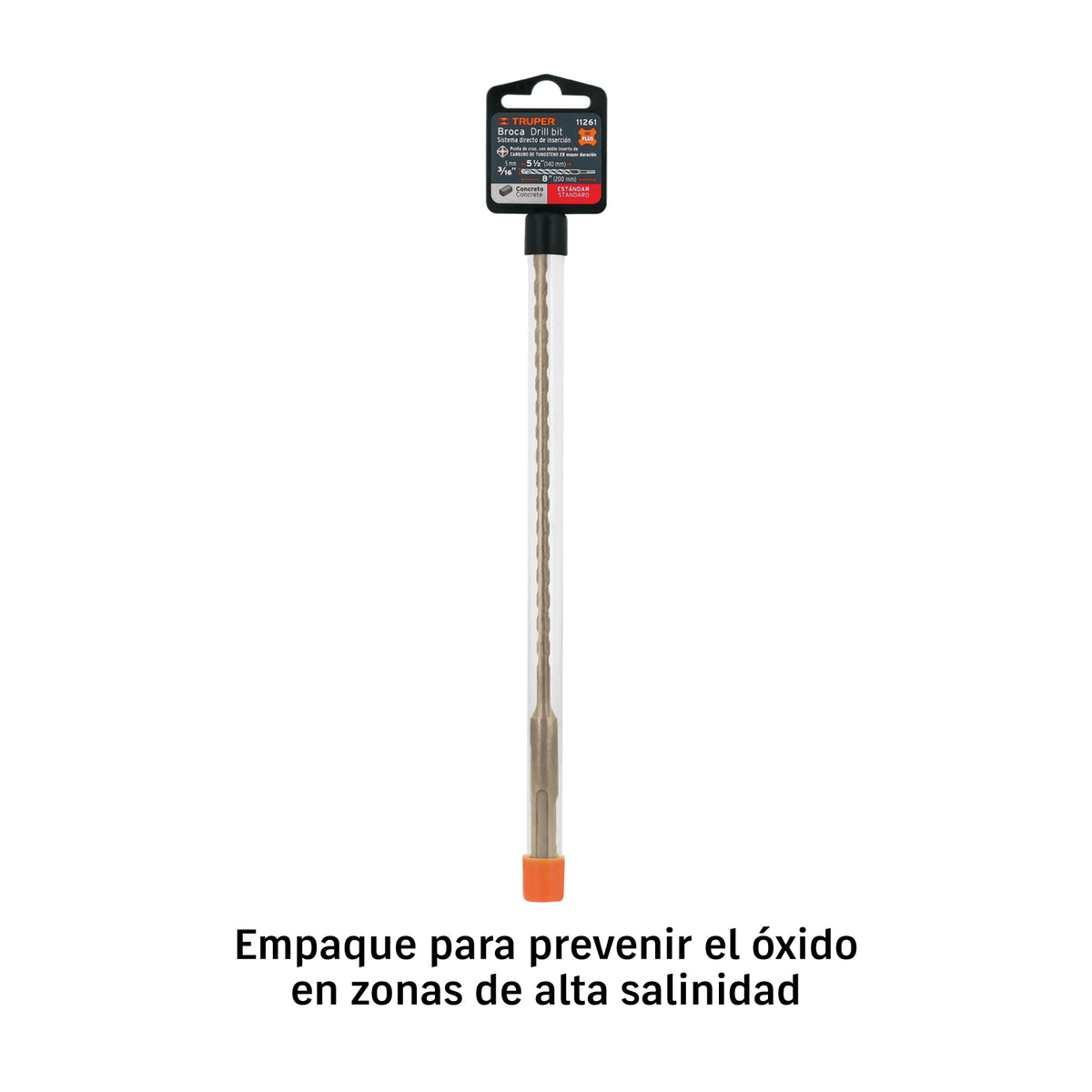 Broca SDS Plus 3/16 x 8', TRUPER — foto oficial 2