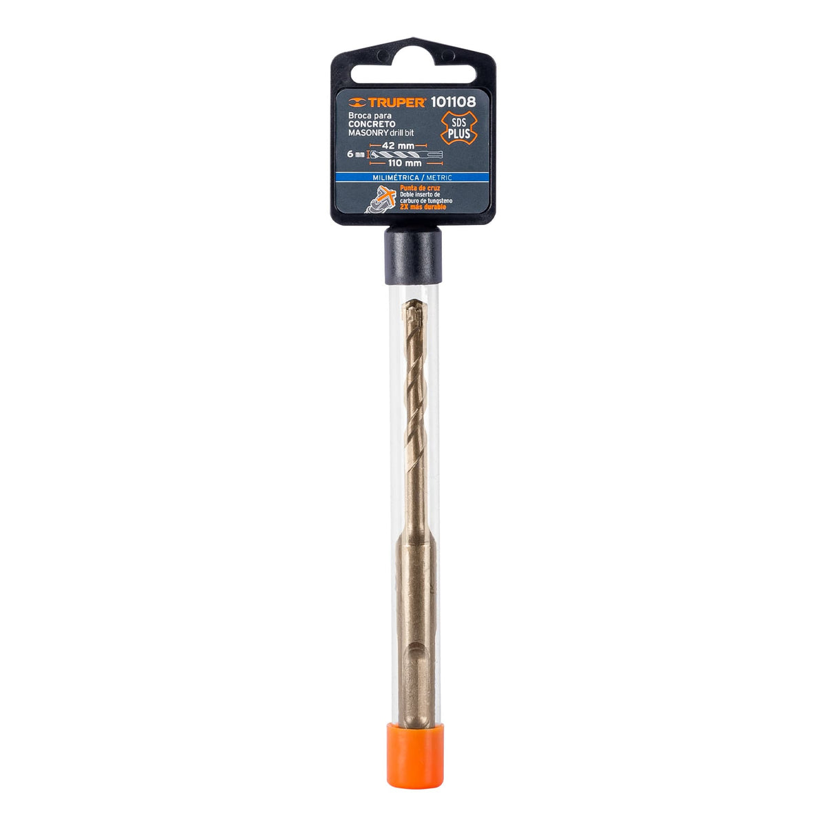 Broca SDS Plus 6 x 110 mm, TRUPER, Truper, SKU 101108 — vista 2