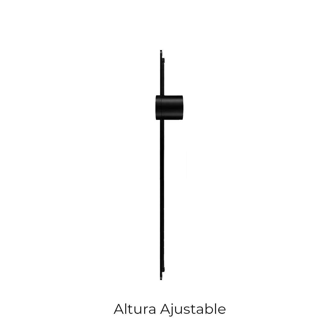 LÁMPARA DE MURO LINEAL NEGRO 12W 822LM 30K LUZ CÁLIDA BOOMER WA9101A3