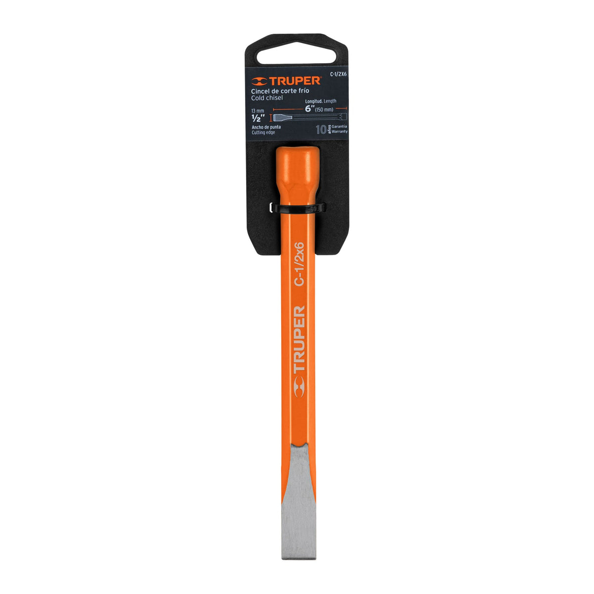 Cincel de corte frío de 1/2 X 6', TRUPER — foto oficial 2