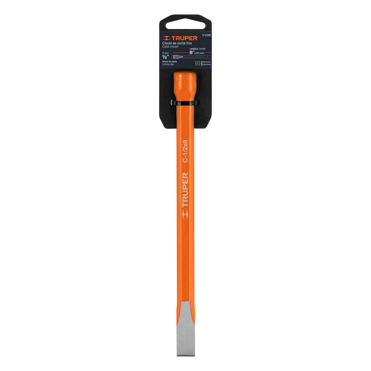 Cincel de corte frío de 1/2 X 8', TRUPER — foto oficial 2