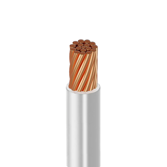 METRO CABLE COBRE CALIBRE 4 AWG BLANCO KOBREX THHW-LS CT-SR