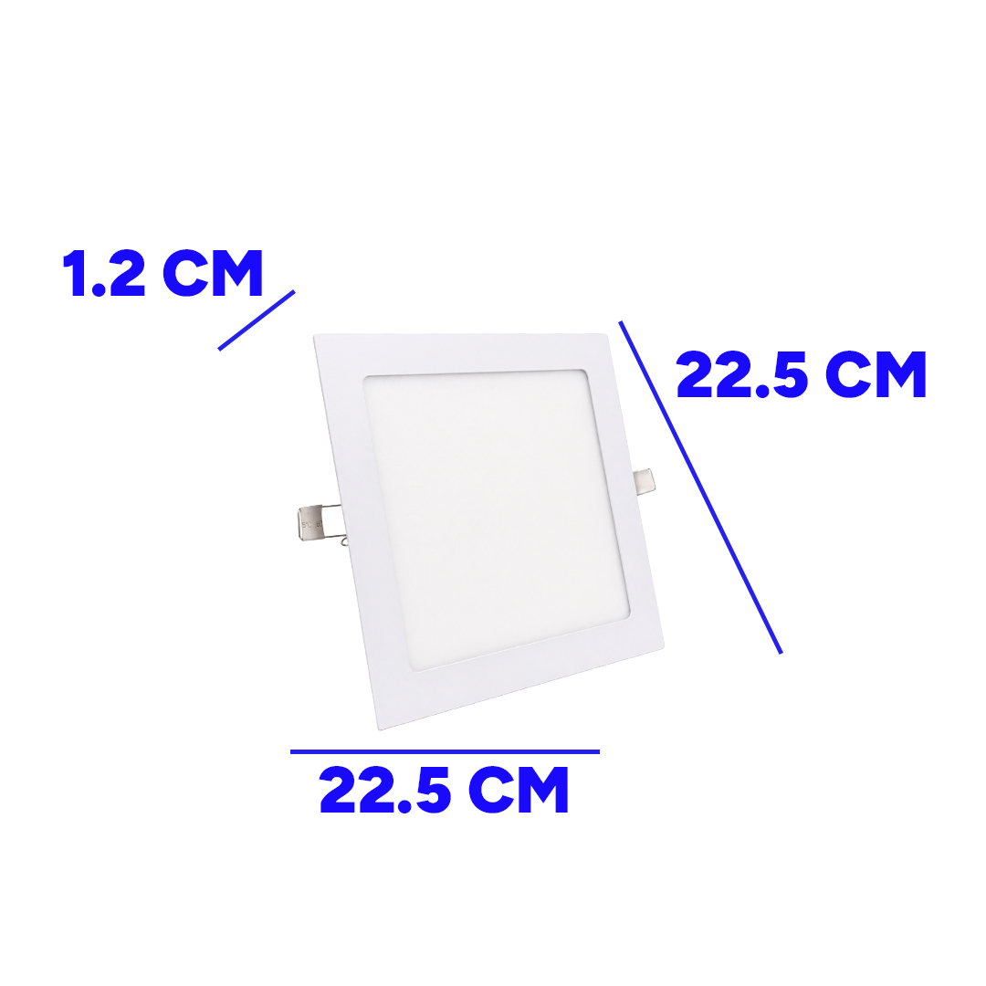 PANEL EMPOTRADO LED SLIM CUADRADO 18W 30K LUZ CÁLIDA CELED 4371LLI-PL018W500301