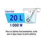 CALENTADOR DE INMERSIÓN PARA AGUA 20L #5.5 1000W, VOLTECK 46994 CAGU-5.5