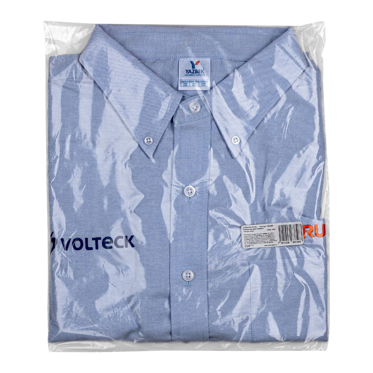 Camisa manga corta para hombre azul EEG TRUPER — foto oficial 2