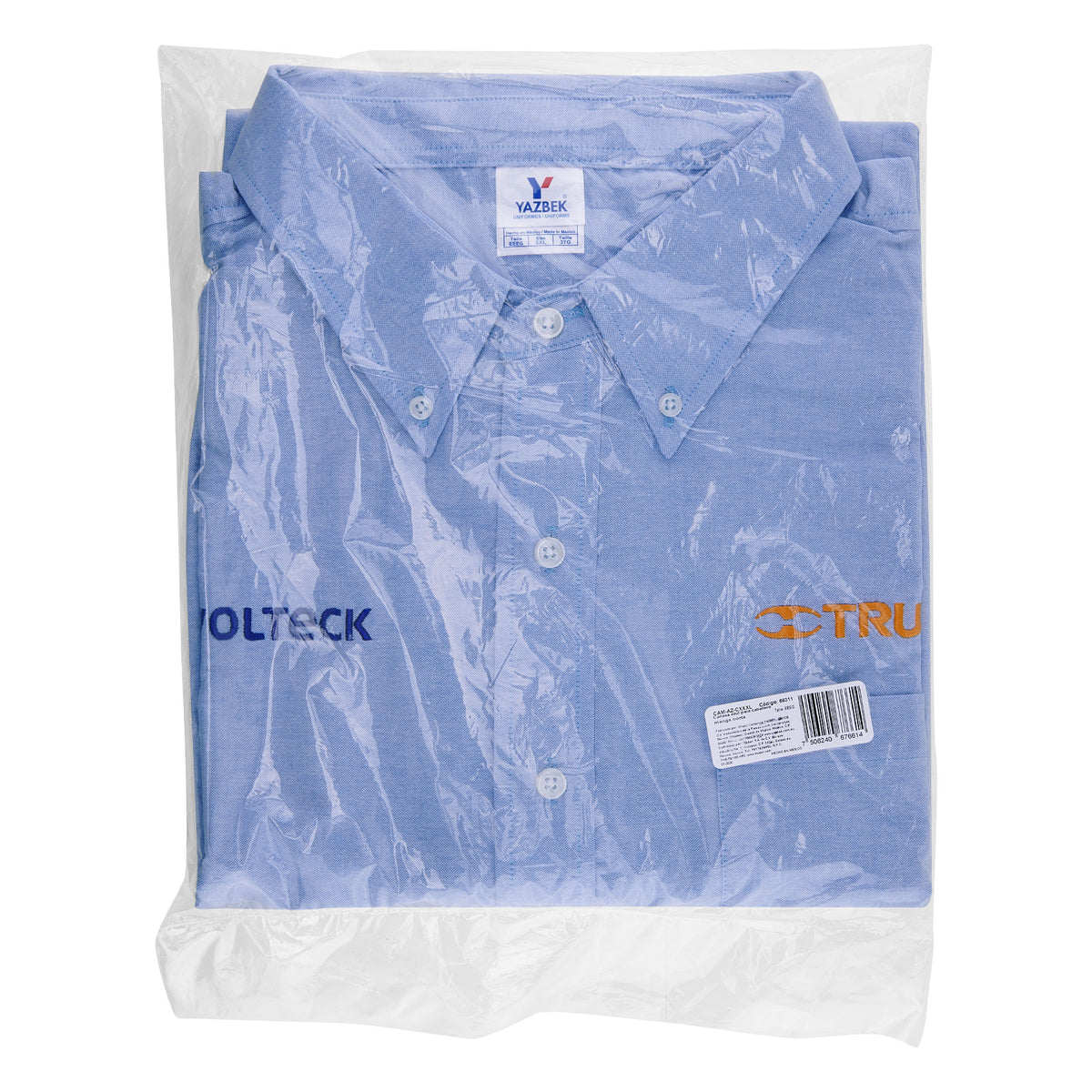 Camisa manga corta para hombre, azul, EEEG, TRUPER — foto oficial 2