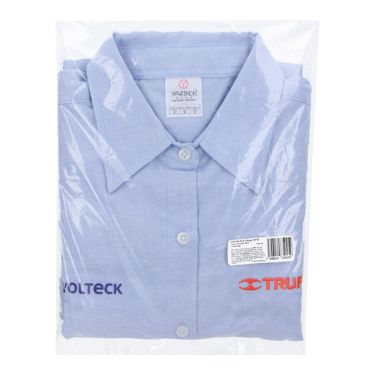 Camisa manga larga para mujer, azul, M, TRUPER — foto oficial 2