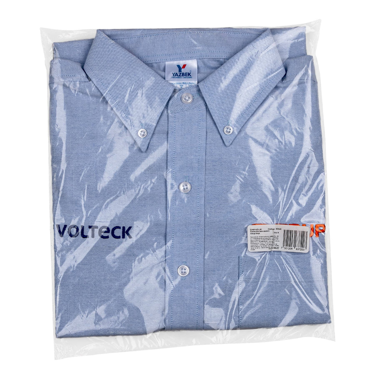 Camisa manga larga para hombre azul M TRUPER — foto oficial 2