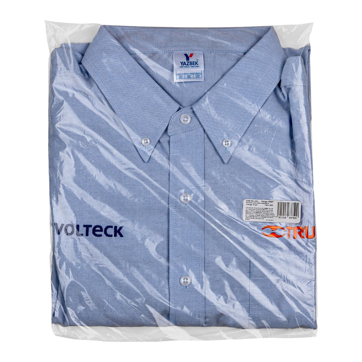 Camisa manga larga para hombre azul EEG TRUPER — foto oficial 2