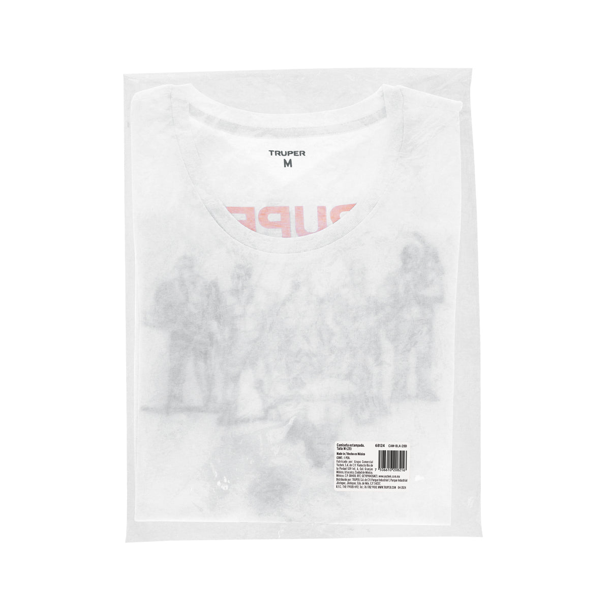 Playera cuello redondo para mujer blanca M, TRUPER — foto oficial 2