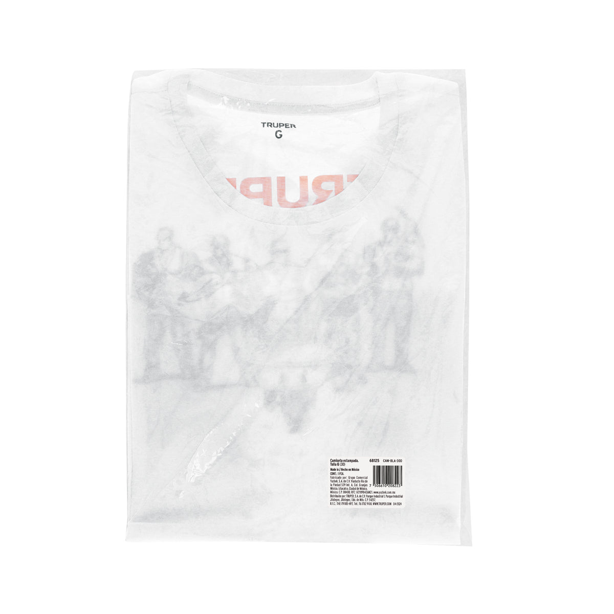 Playera cuello redondo para mujer blanca G, TRUPER — foto oficial 2