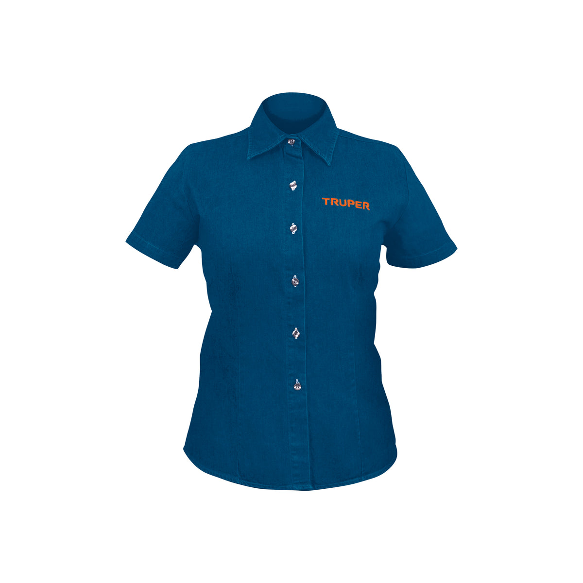 Camisa de mezclilla manga corta para mujer EEG TRUPER — foto oficial 1