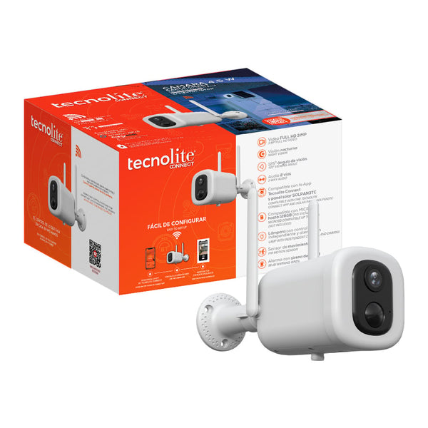 CÁMARA DE SEGURIDAD EXTERIOR IP65 WIFI SMART TECNOLITE CAMEXT11TVDTCW