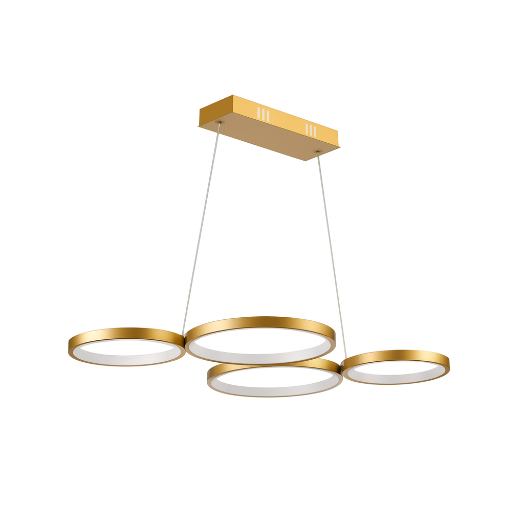 CANDIL LED DORADO CIRCULOS DECORATIVO 23W CCT MULTI TEMPERATURA LUMICR ...