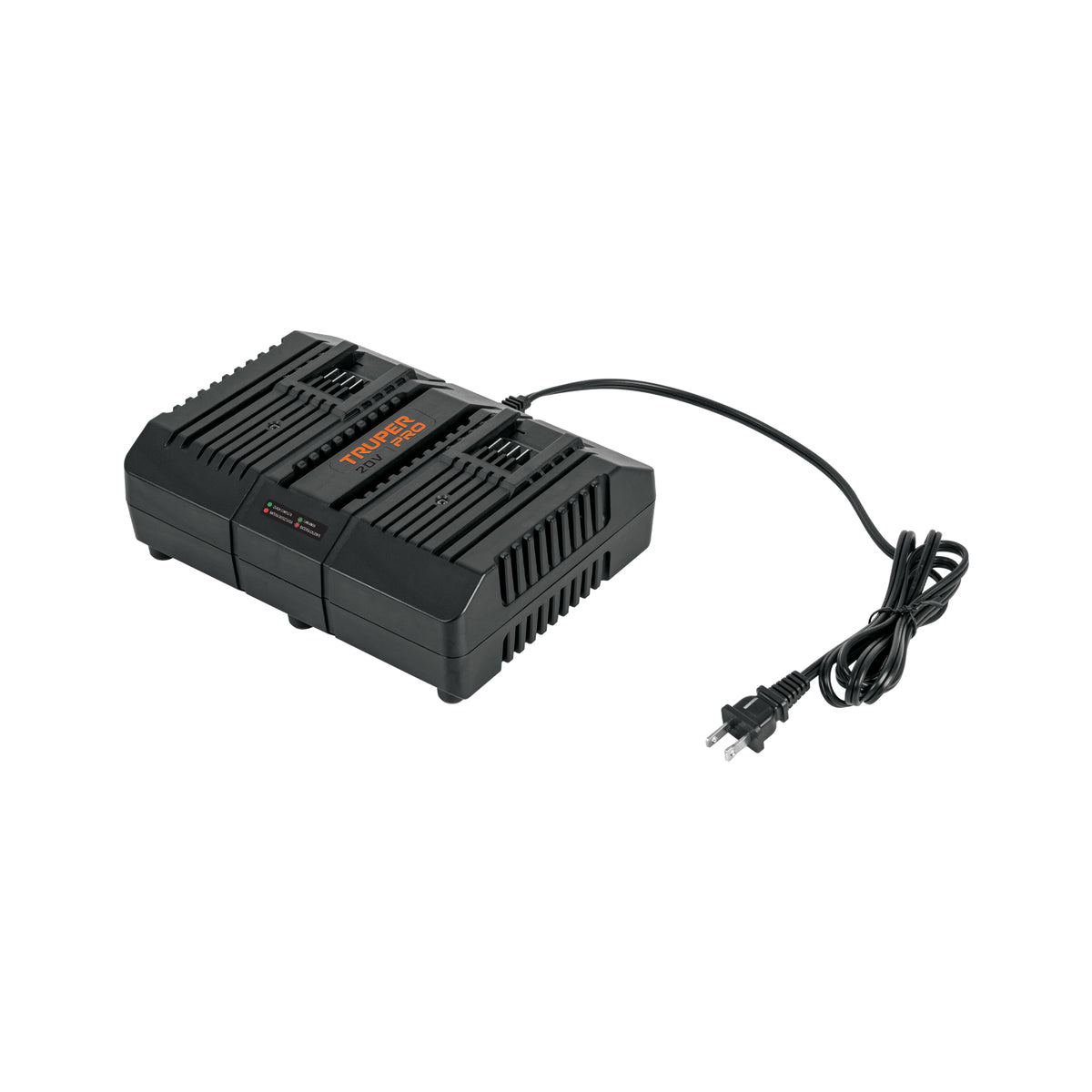 Cargador dual de baterías de ion litio 20V, TRUPER PRO — foto oficial 1