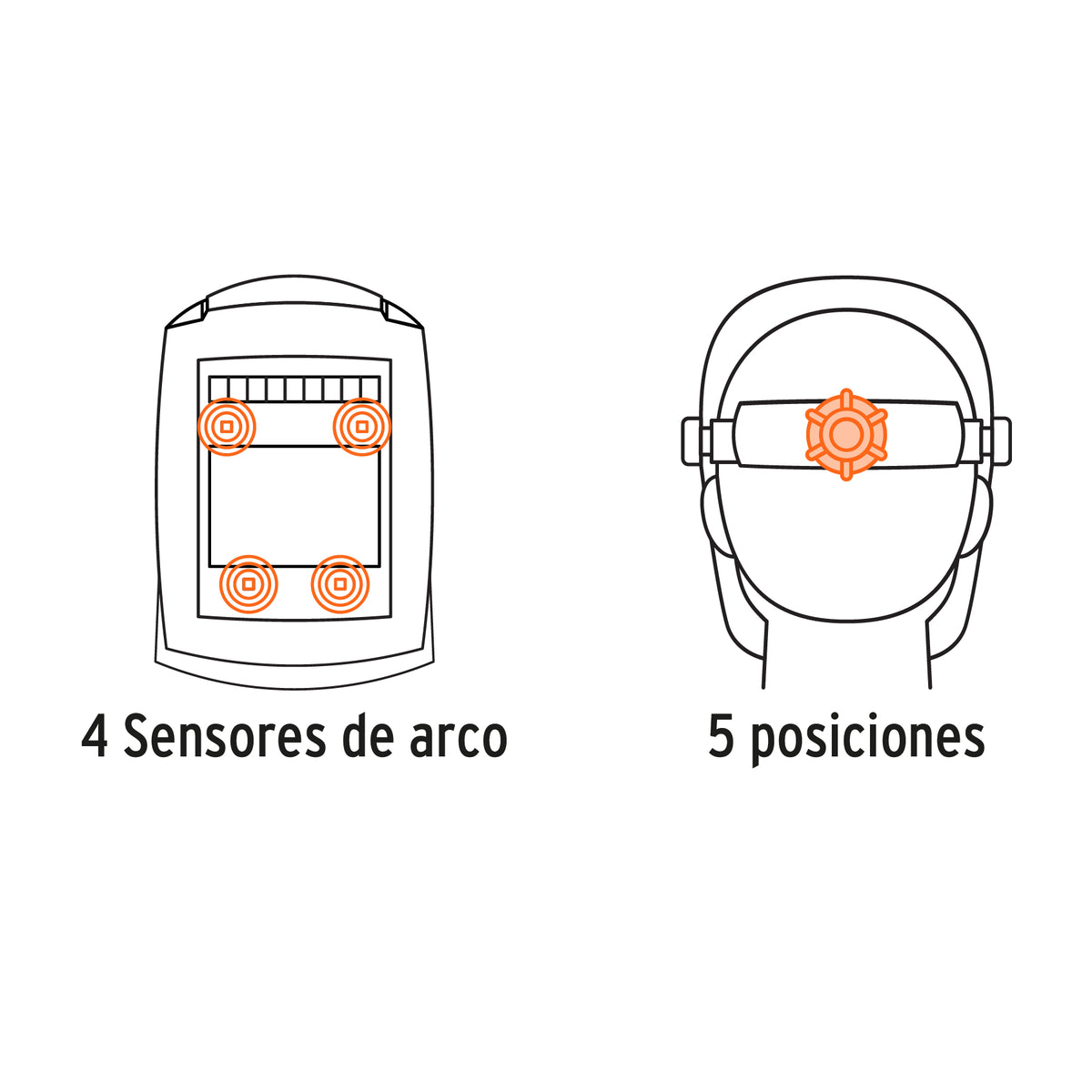 Careta electrónica para soldar sombra 9-13, calavera, TRUPER, Truper, SKU 101111 — vista 4