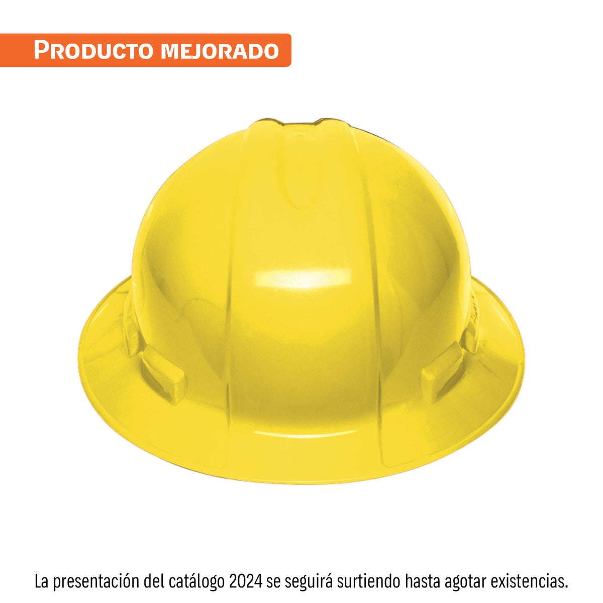 Casco de seguridad ala ancha, amarillo, TRUPER — foto oficial 1