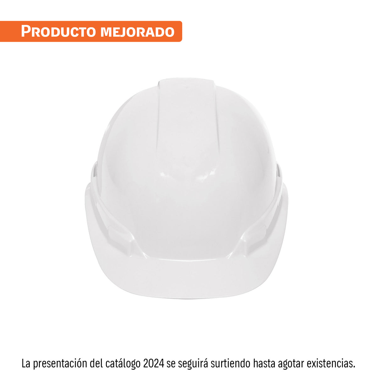 Casco de seguridad ventilado, ajuste de matraca, blanco — foto oficial 1