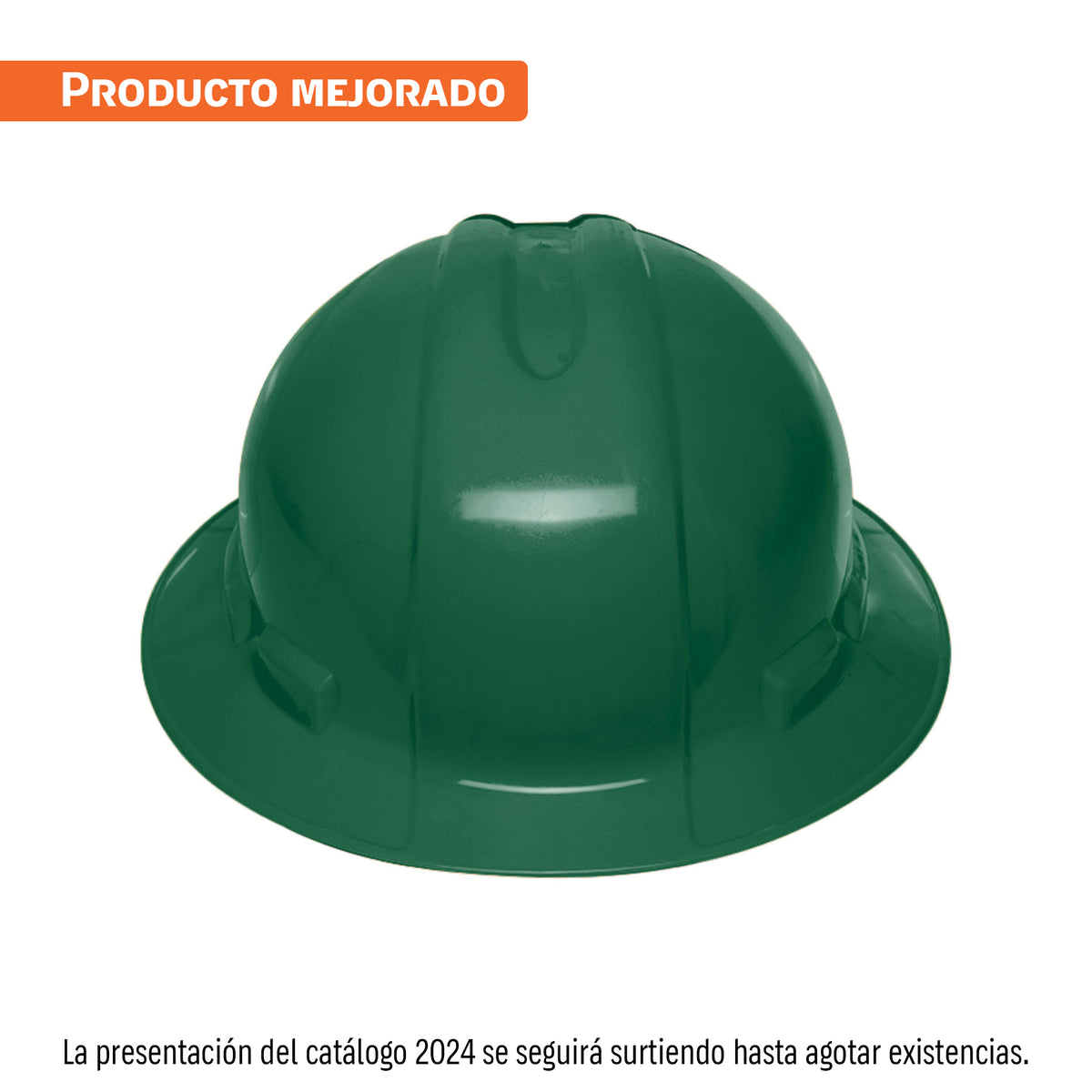 Casco de seguridad ala ancha, verde, TRUPER — foto oficial 1