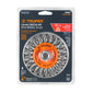 Carda circular 4' alambre trenzado eje 5/8'-11 TRUPER — foto oficial 2