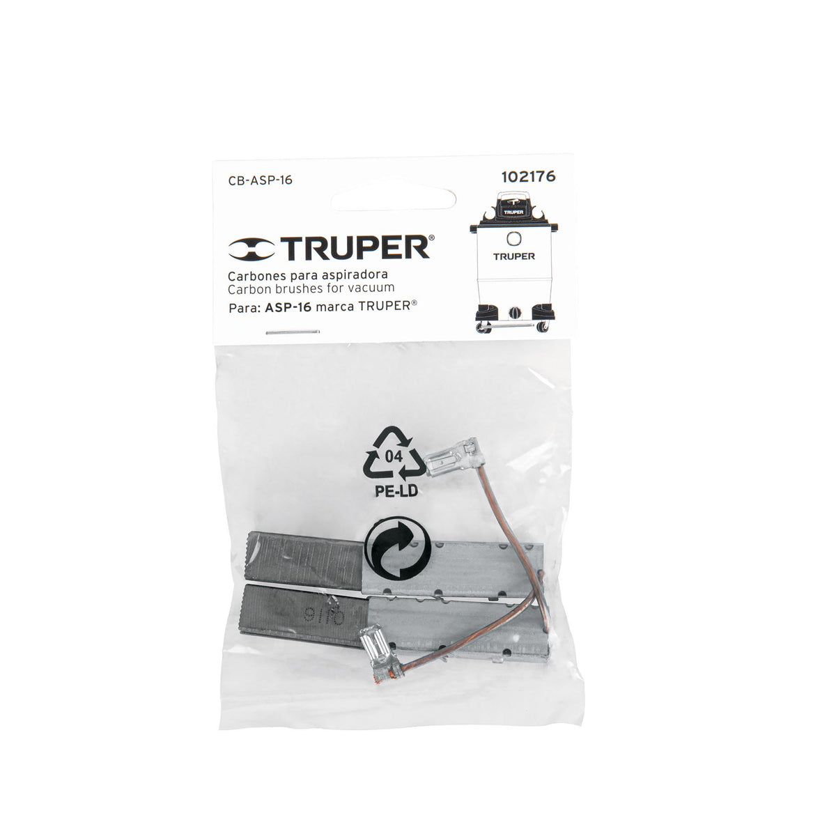 Bolsa con 2 carbones de repuesto para ASP-16, TRUPER — foto oficial 2