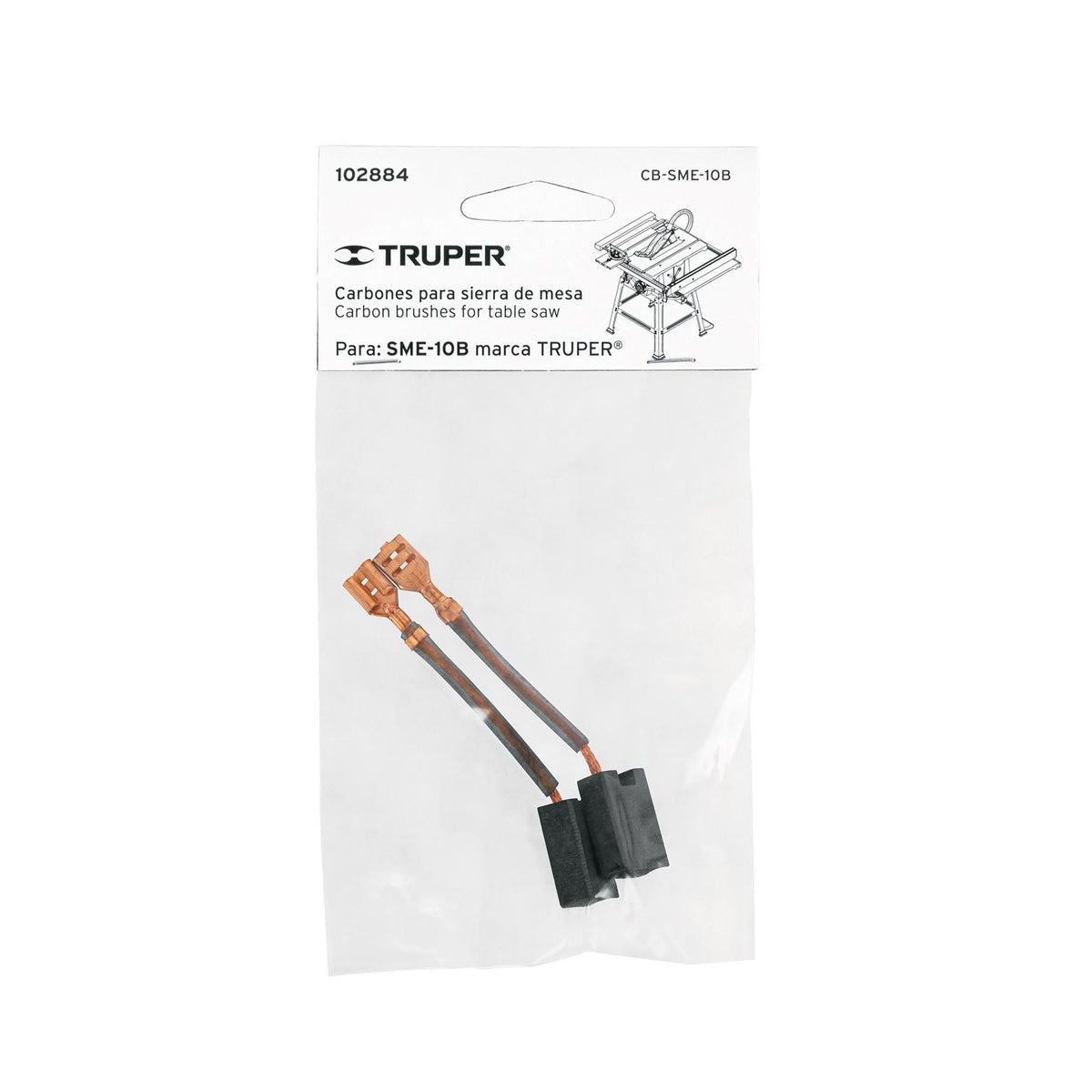 Bolsa con 2 carbones de repuesto para CB-SME-10B, TRUPER — foto oficial 2