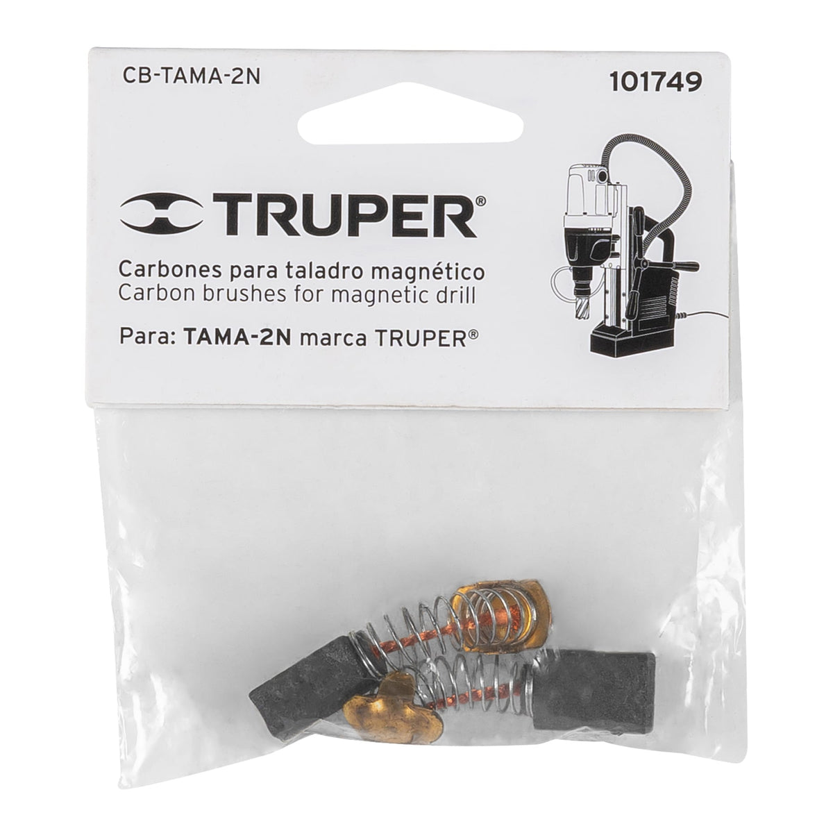 Bolsa con 2 carbones de repuesto para TAMA-2N, TRUPER — foto oficial 2
