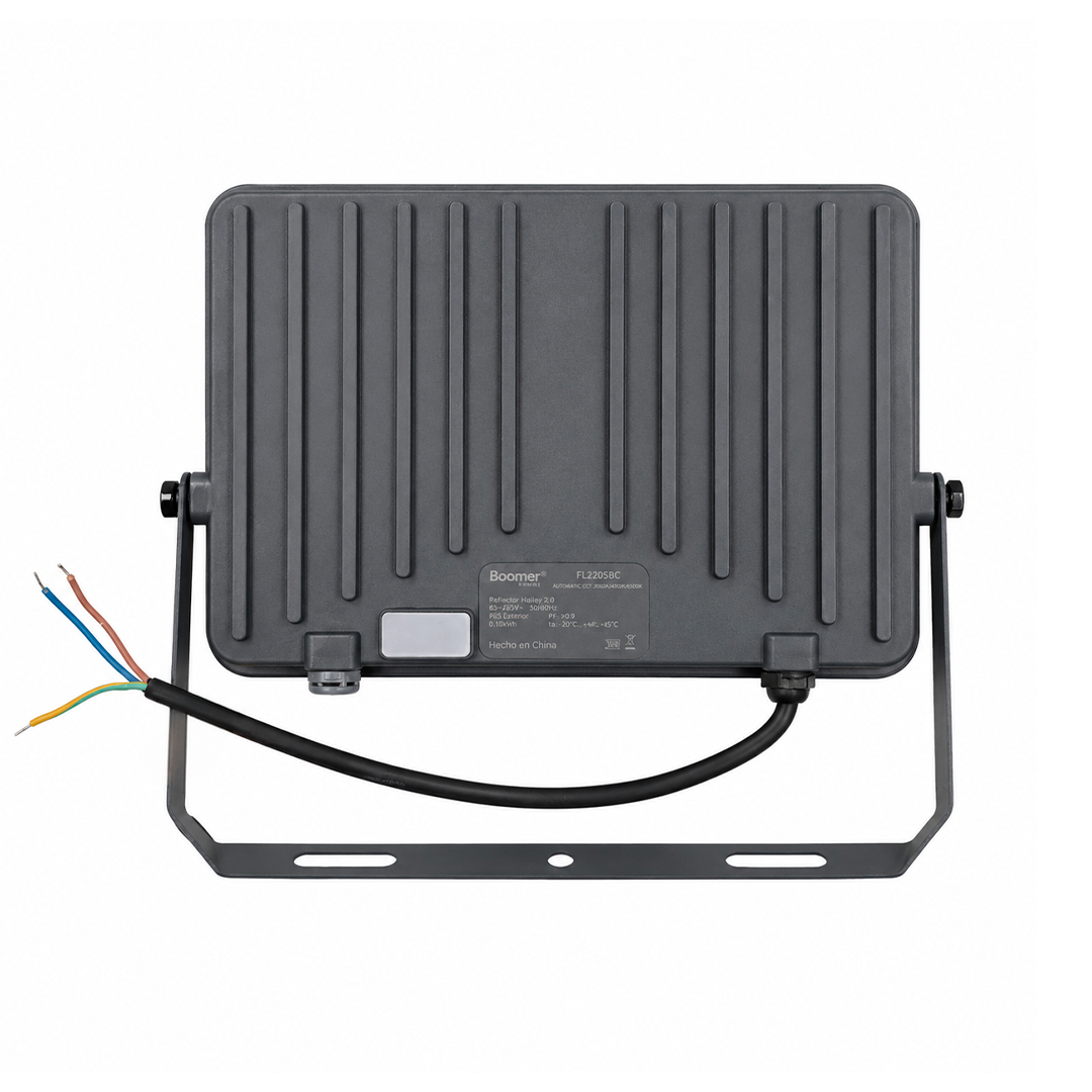 REFLECTOR LED SUPRESOR DE PICOS 6KV 100W CCT MULTI TEMPERATURA BOOMER FL22058C