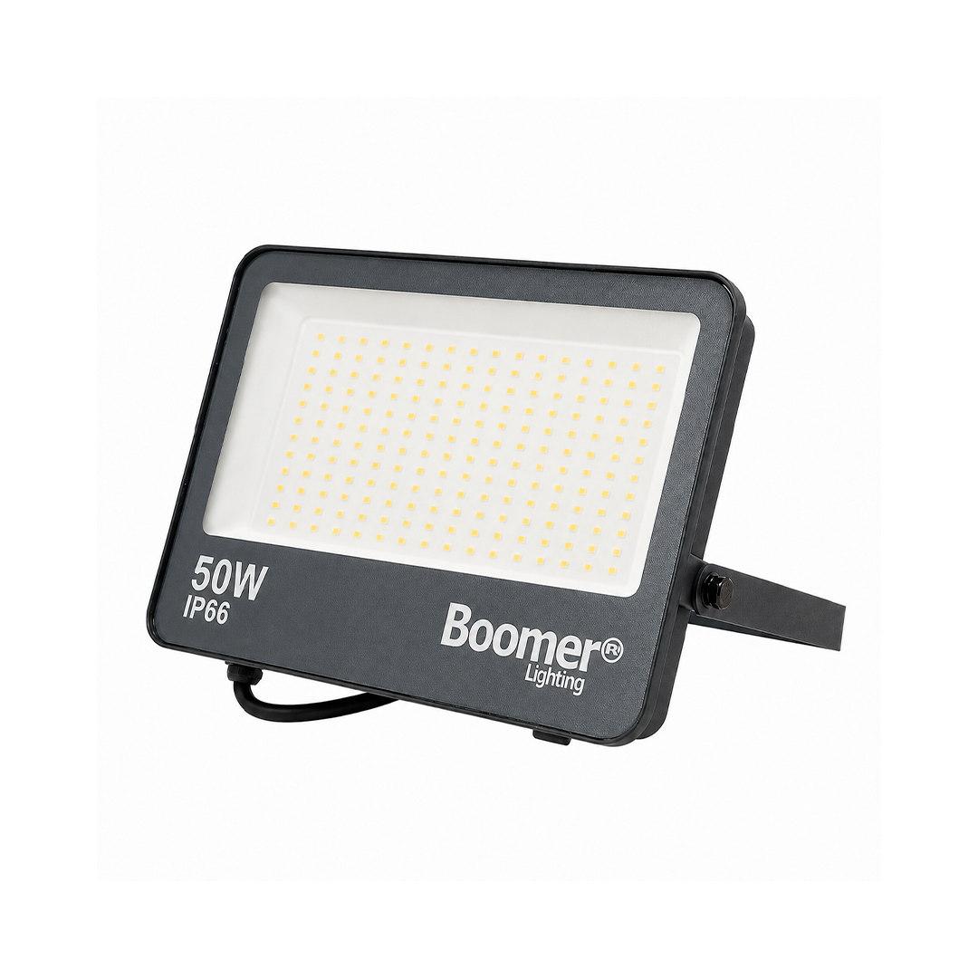 REFLECTOR LED SUPRESOR DE PICOS 4KV 50W CCT MULTI TEMPERATURA BOOMER FL22055C