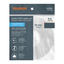 CINTA NANO DOBLE CARA TRANSPARENTE REUTILIZABLE TRUPER 103223 CDR-310