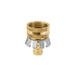 Conector 1/2' hembra tipo garra de aluminio, TRUPER — foto oficial 1