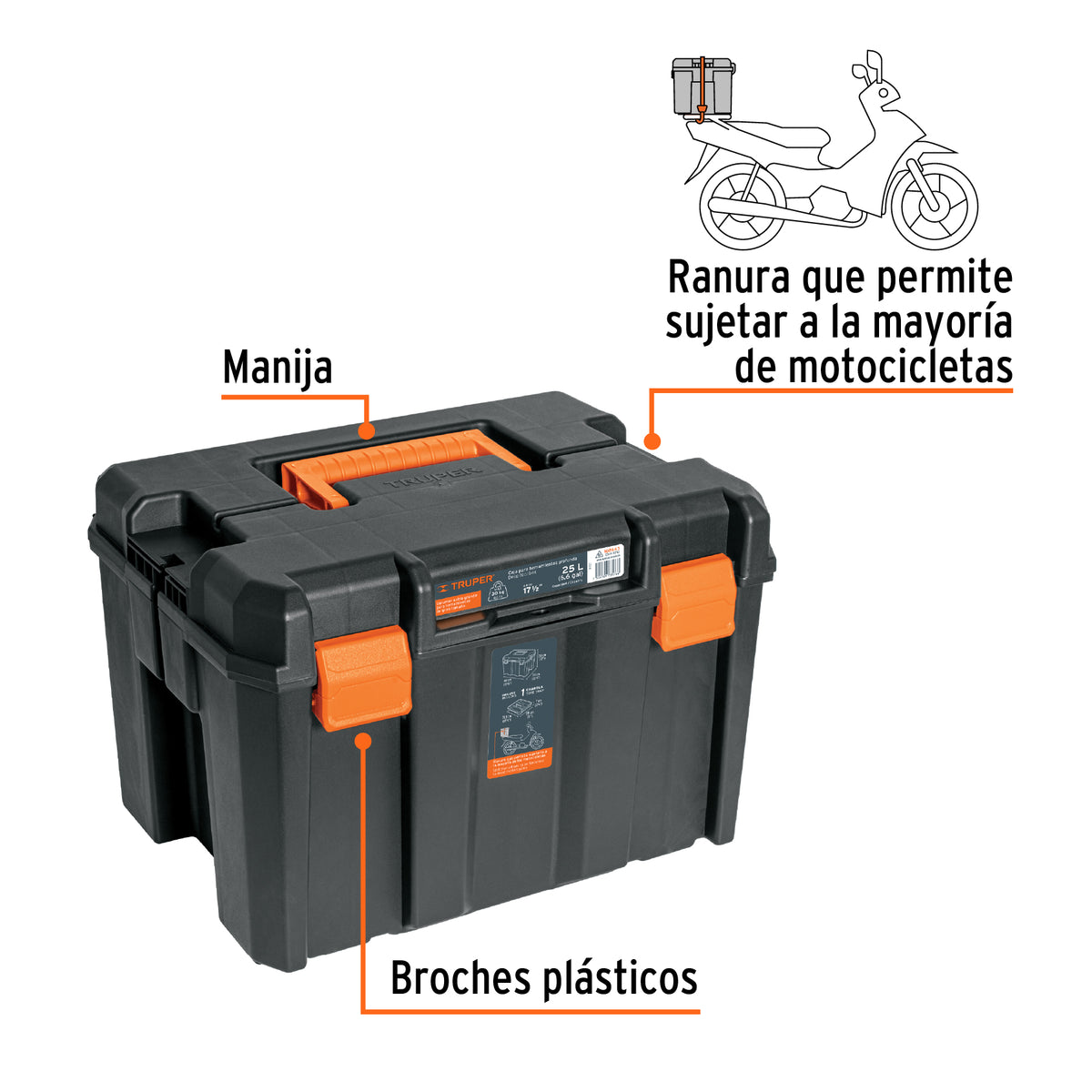 Caja para herramienta, profunda de 17'x12', TRUPER, Truper, SKU 102643 — vista 3