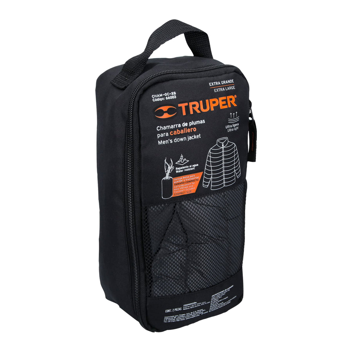 Chamarra de plumas ligera para hombre, gris, EG, TRUPER — foto oficial 2