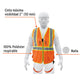 Chaleco de seguridad para arnés, alta visibilidad, naranja, Truper, SKU 101770 — vista 3