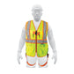 Chaleco de seguridad para arnés, alta visibilidad, verde, Truper, SKU 101771