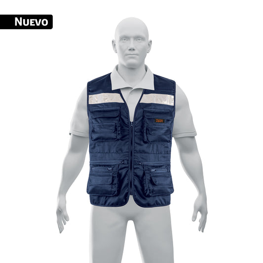 Chaleco brigadista reforzado, azul marino, G, TRUPER EXPERT — foto oficial 1