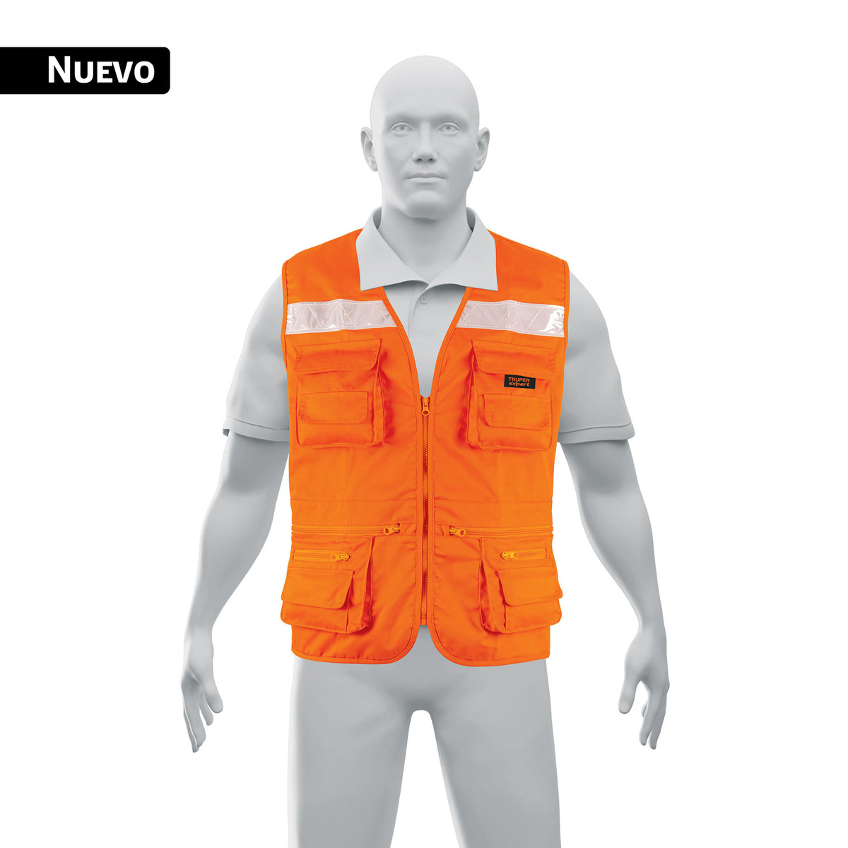 Chaleco brigadista reforzado, naranja, G, TRUPER EXPERT — foto oficial 1