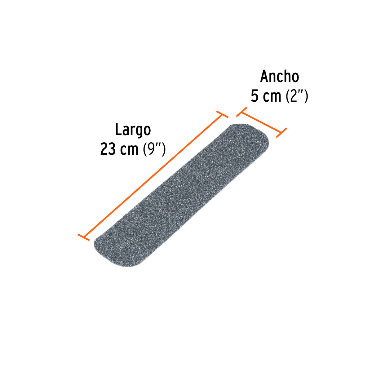 Tarjeta 6 tiras 23cm antiderrapantes grises 50mm área húmeda, Truper, SKU 101775 — vista 3