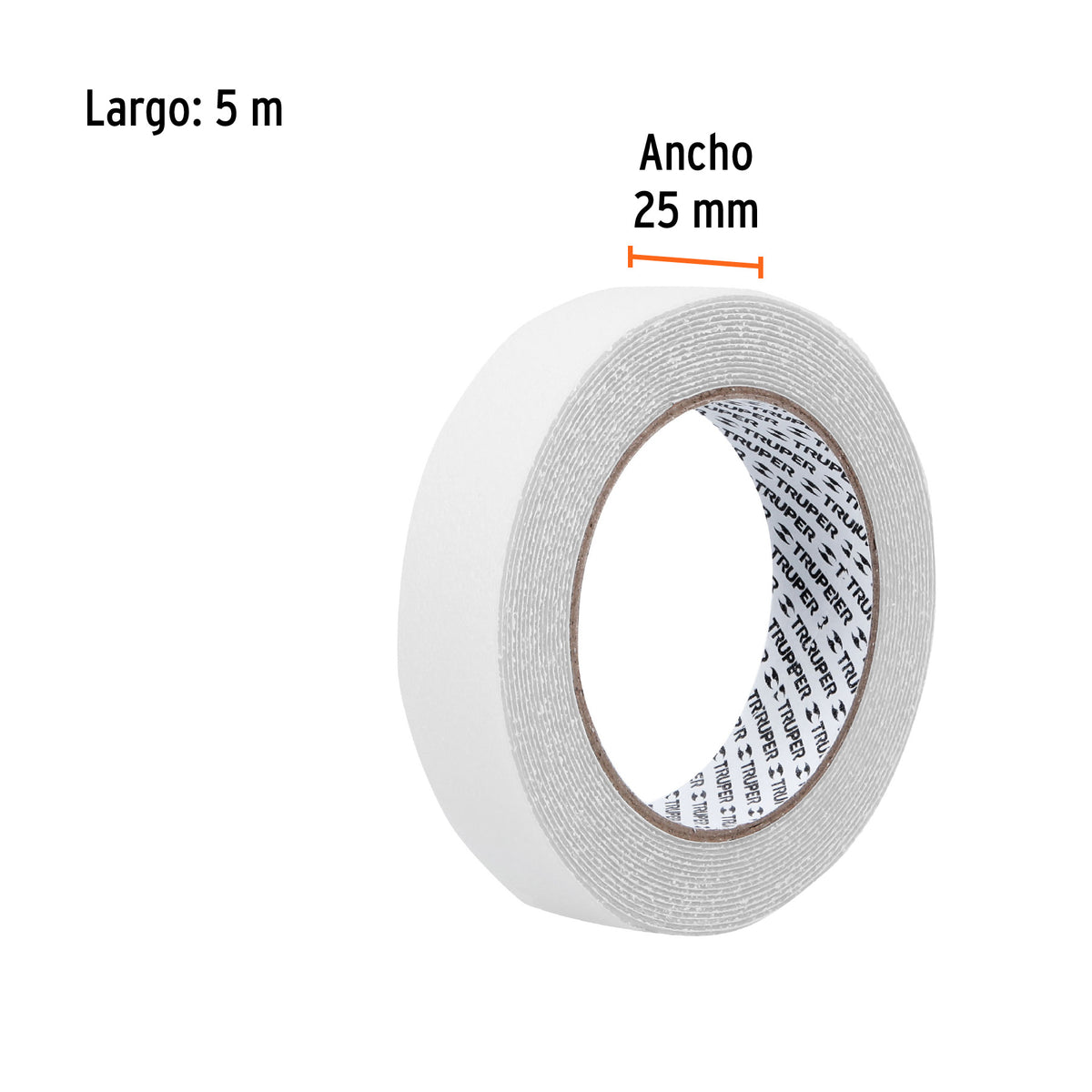 Rollo 5 m cinta antiderrapante transp. 25mm p/áreas húmedas, Truper, SKU 101445 — vista 3