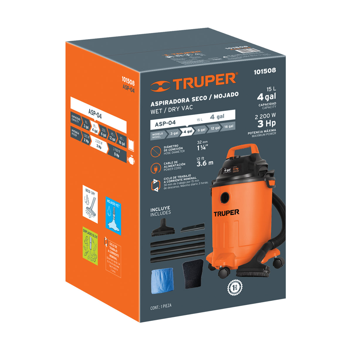Caja de empaque de repuesto para ASP-04, TRUPER — foto oficial 1