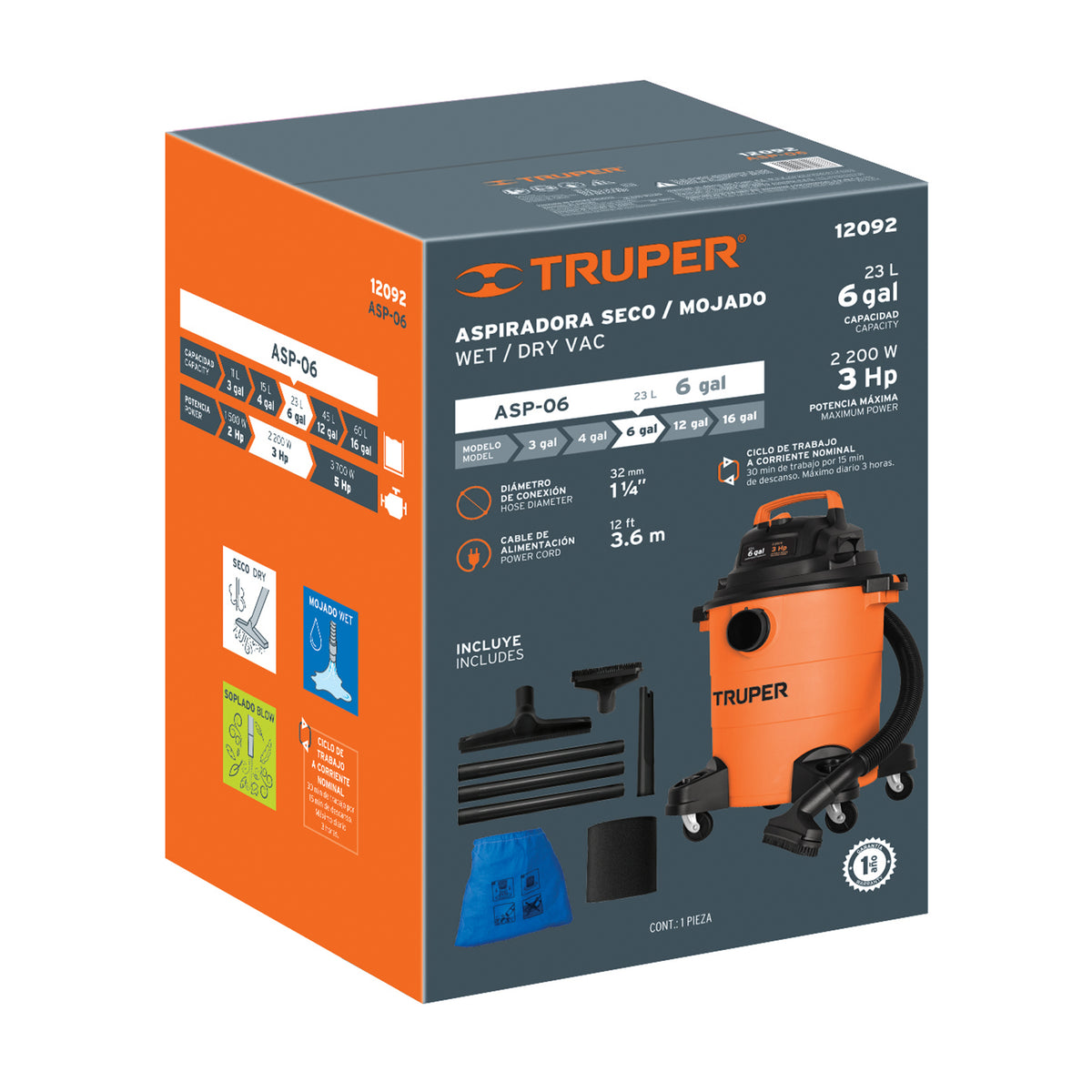 Caja de empaque de repuesto para ASP-06, TRUPER — foto oficial 1