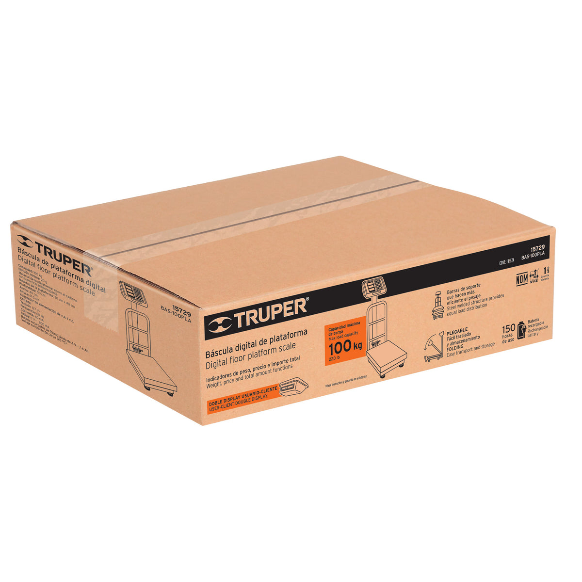 Caja de empaque de repuesto para BAS-100PLA, TRUPER — foto oficial 1