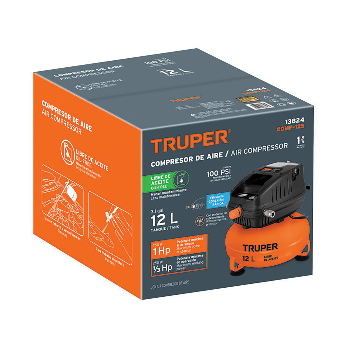 Caja de empaque de repuesto para COMP-12S, TRUPER — foto oficial 1