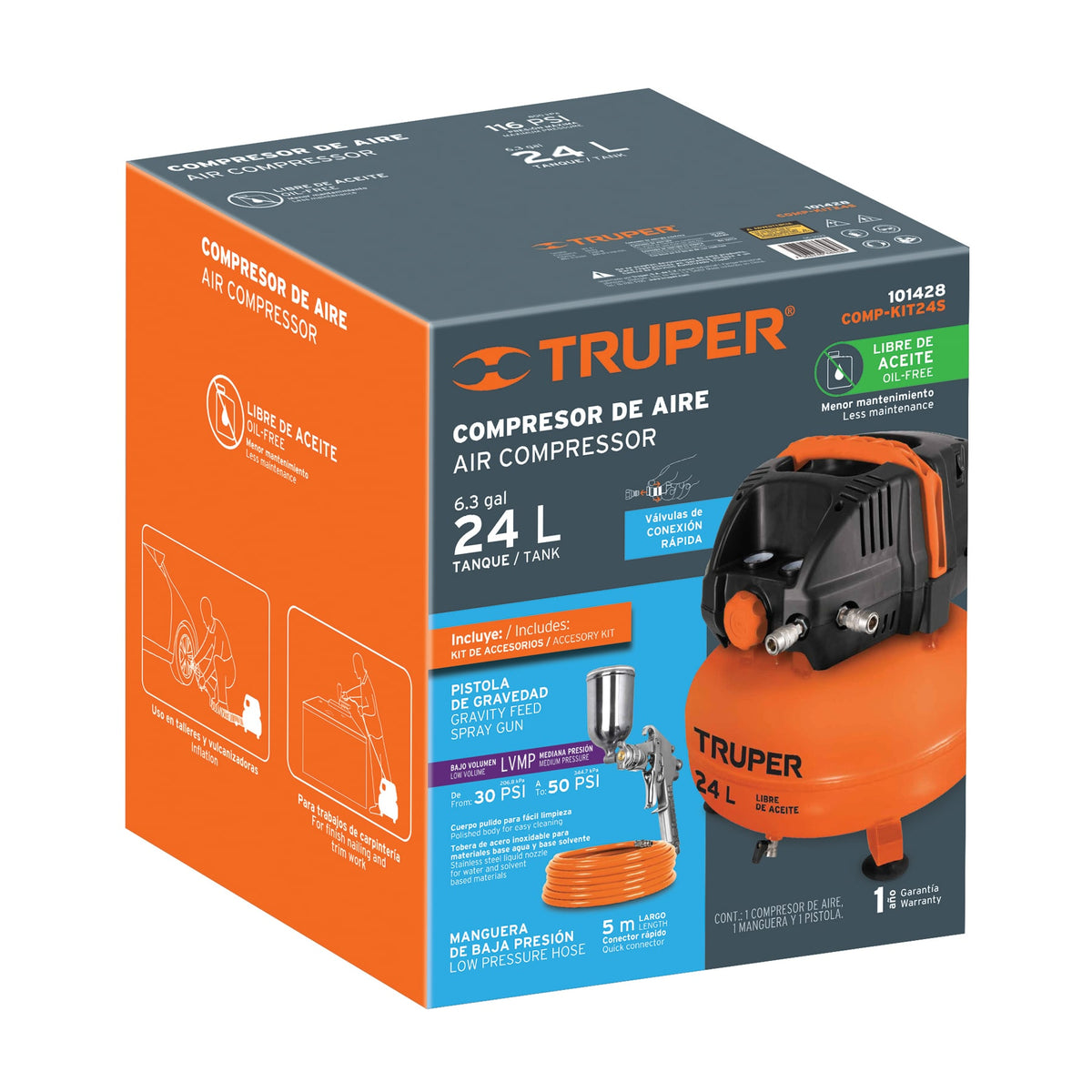 Caja de empaque de repuesto para COMP-24S, TRUPER — foto oficial 1
