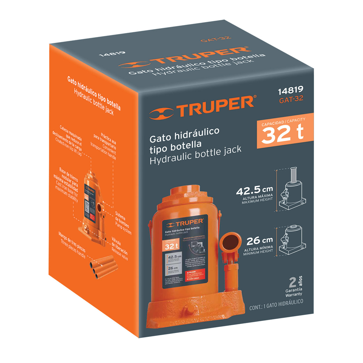 Caja de empaque de repuesto para GAT-32, TRUPER — foto oficial 1