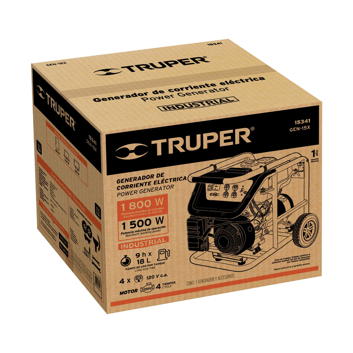 Caja de empaque de repuesto para GEN-15X, TRUPER — foto oficial 1