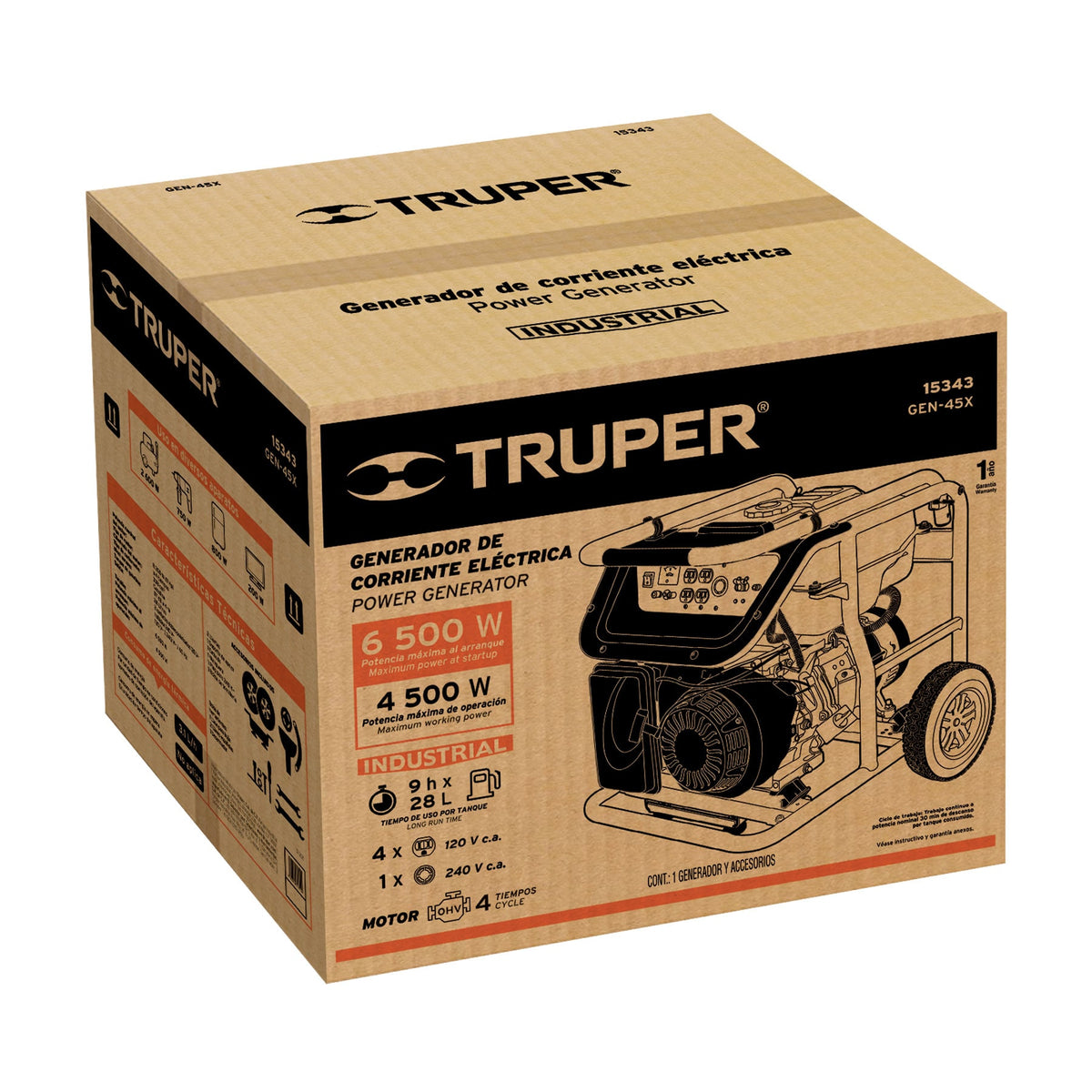 Caja de empaque de repuesto para GEN-45X, TRUPER — foto oficial 1